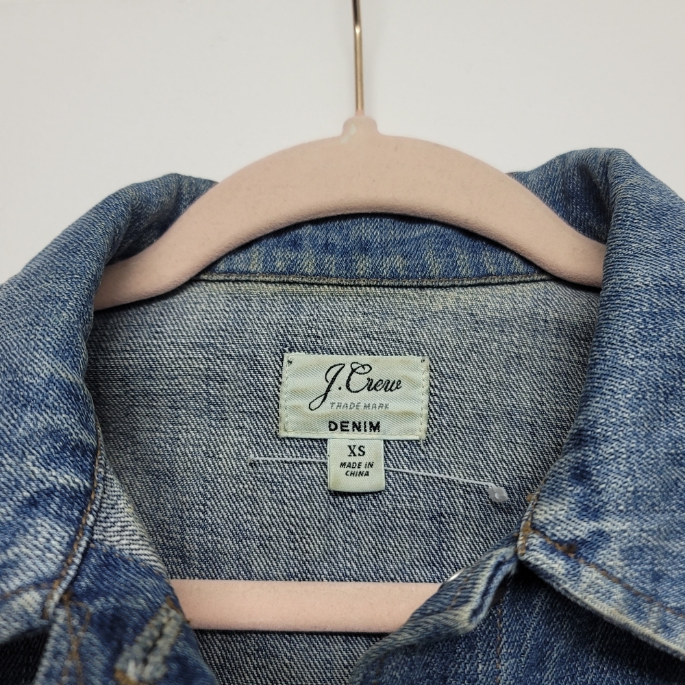 J. Crew Classic Indigo Denim Jean Jacket - Women's Size XS - Picture 7 of 12